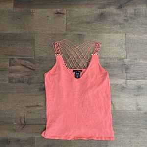 Express Coral Camisole with Strappy Back